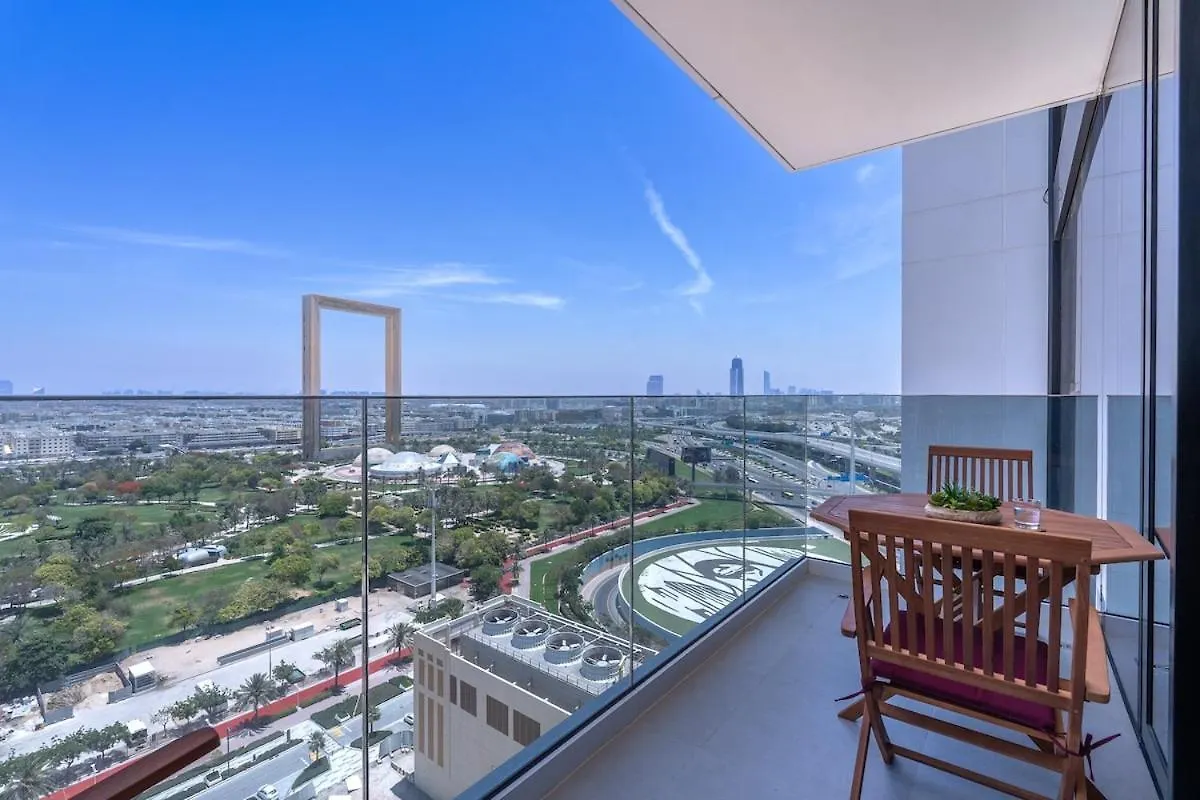 Apartment Vogue Al Wasl 1 Residence East 17Th Floor With Balcony View Of Zabeel Park And Dubai Frame, Walkable To Dubai Metro, Near Sheikh Zayed Road & Dubai World Trade Centre